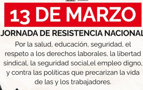 El FUT y sus organizaciones participarán de las manifestaciones.
