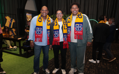 Eduardo Hurtado, Ricardo Balladares y Erick Hurtado.