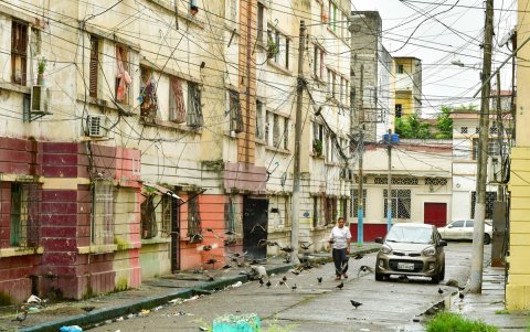 Las Casas Colectivas, en el centro sur de Guayaquil.
