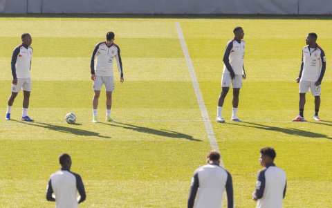 La selección de Ecuador entrena en Madrid.