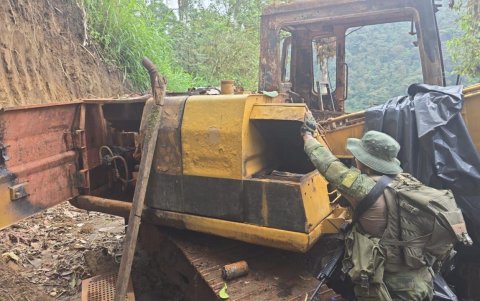 El objetivo fue un campamento clandestino que funcionaba como base logística para la extracción ilegal de oro