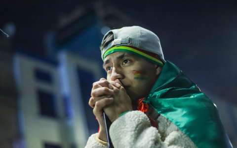 Hinchas lamentaron la eliminación de Bolivia.