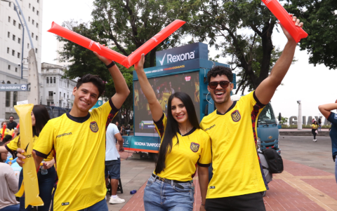 Andrés Estrella, Giacomina Carliane y Jesús Acosta.