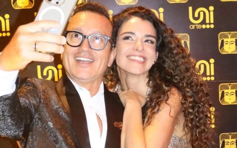 David Reinoso con Giovanna Andrade.