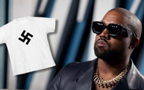 En 2025 durante el Super Bowl, Kanye West promocionaba camisetas con el conocido símbolo relacionado al nazismo en su página web.