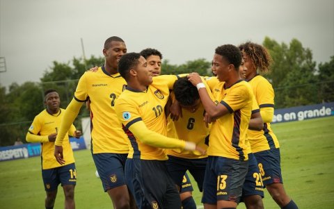 La selección de Ecuador venció 2-1 a Uruguay en el Sudamericano Sub-17.