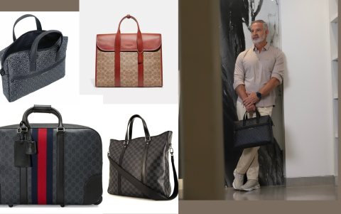 Para esos días de camisa manga larga y de presentar grandes ideas, el maletín es el  más combinable