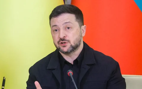 El presidente de Ucrania, Volodímir Zelenski.