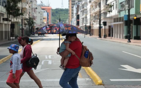 Guayaquil días atrás soportó calor extremo con sensación térmica de hasta 40°.