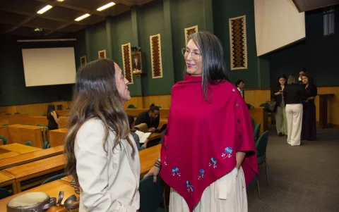 Mayra Sánchez y Verónica Salgado.