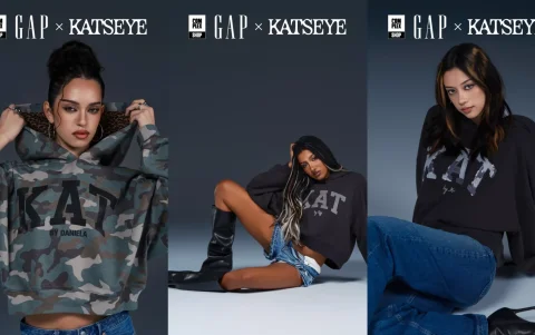 Daniela Avanzini, Lara Raj y Megan Skiendiel de KATSEYE para GAP