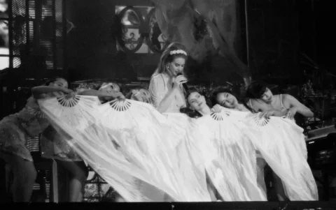 Presentación de Lana para el Festival Milano, durante la era 'Ocean Boulevard'.