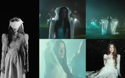 Frames del vídeo oficial de 'Focu 'Ranni' dirigido por Petra Collins.