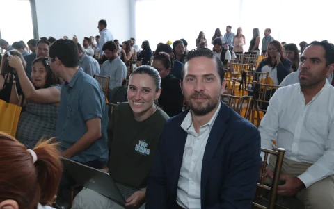 Doménica Gomezjurado y Hugo García.