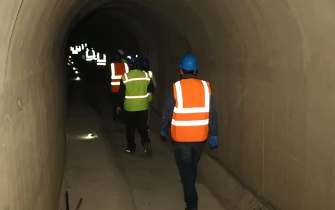 El colector de alivio Granados tiene una extensión de 1,5 kilómetros.