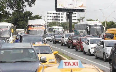Tras el crimen el tráfico colapsó.