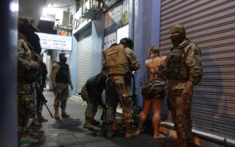 Los controles que hicieron los militares en toque de queda anterior.