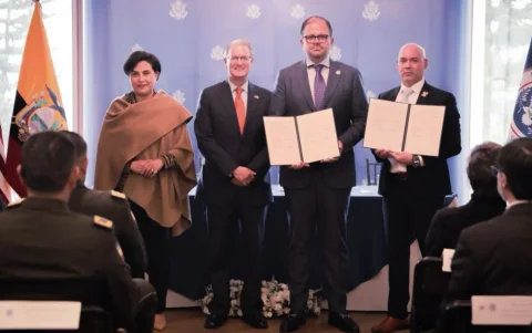 Convenio incluye intercambio de información y capacitación policial en Ecuador.