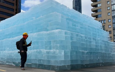 La estructura de hielo de Drake abarcaría alrededor de 3276 bloques de hielo.