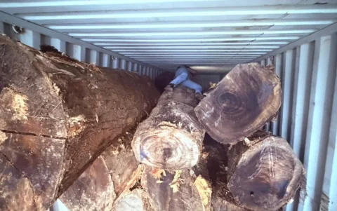 Policía investiga el contenido del camión