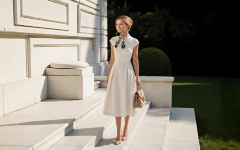 Los vestidos corte sastre funcionan mejor que los de estilo casual en encuentros políticos.