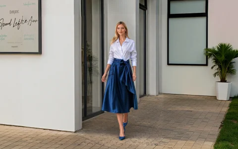 La camisa blanca siempre será elegante en un acto protocolario.