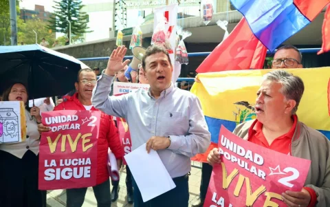 Unidad Popular enfrentó un proceso de cancelación después de que el CNE argumentara que no cuenta con le mínimo exigido de adherentes.