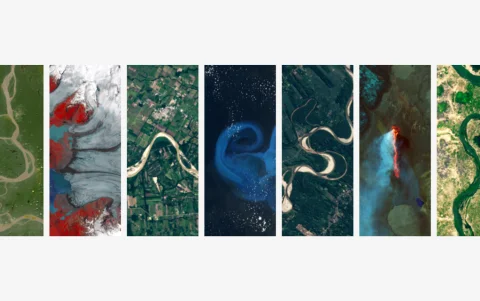 La plataforma interactiva de la NASA transforma paisajes captados desde el espacio en letras para formar nombres con imágenes reales de la Tierra.