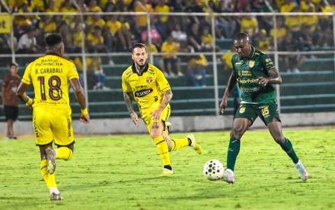 Darío Benedetto abrió el marcador para Barcelona SC con su quinto gol en la LigaPro 2026.