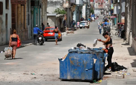 Fotografía del 20 de abril de 2026 que muestra una calle, en La Habana.