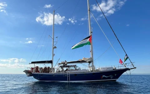 ONGs denunciaron el 30 de abril que Israel interceptó la Flotilla en alta mar rumbo a Gaza por bloqueo