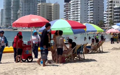 Las familias disfrutaron de un día soleado en el arranque del feriado