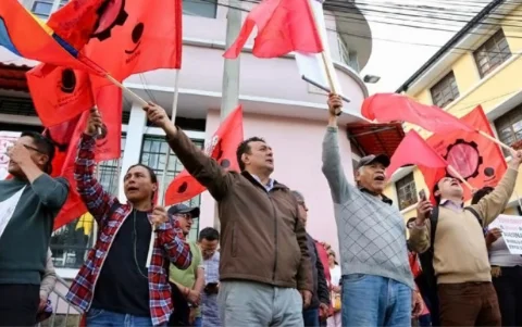 Geovanni Atarihuana es el director nacional de Unidad Popular.