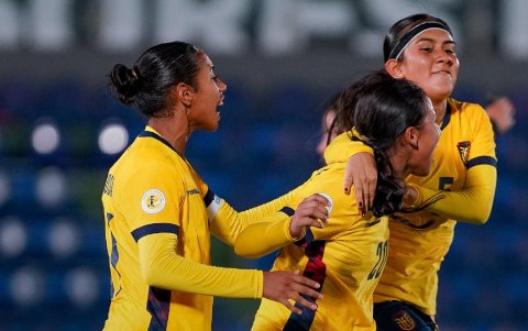 Selección de Ecuador femenina en el Sudamericano Sub-17 2026 en Paraguay.