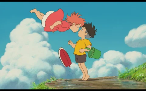 Vista de la película 'Gake no ue no Ponyo' ('Ponyo en el acantilado' ,2008), dirigida por Hayao Miyazaki