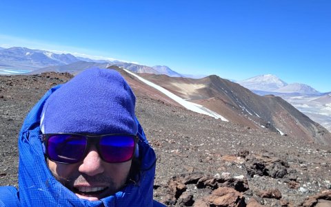 Quintero en la cordillera chilena celebró 30 años de subir montañas.