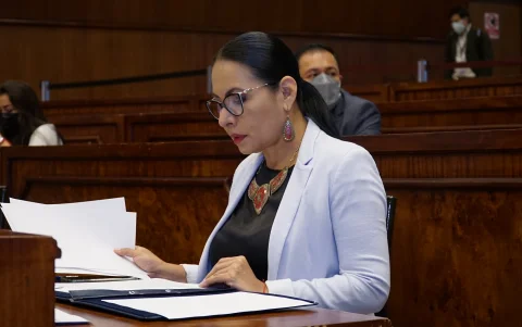 Diana Atamaint es la presidenta del Consejo Nacional Electoral (CNE).