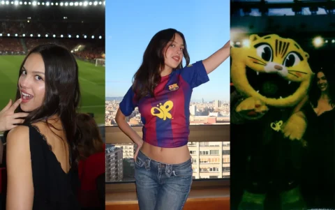 Olivia Rodrigo durante El Clasico del FC Barcelona vs. Real Madrid