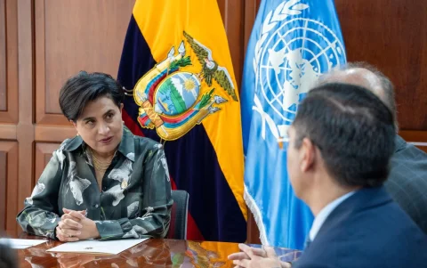 La canciller Gabriela Sommerfeld será parte de la comitiva que acompañará al presidente Daniel Noboa.