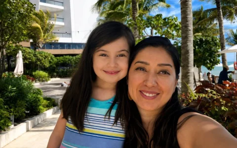 Hailey y su familia disfrutan de actividades al aire libre desde que era muy pequeña.