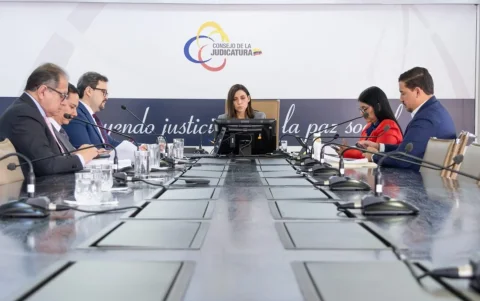 El Pleno del Consejo de la Judicatura durante una sesión.