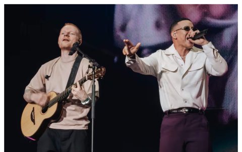 En su show del pasado 13 de mayo, el cantante británico invitó a Daddy Yankee al escenario.