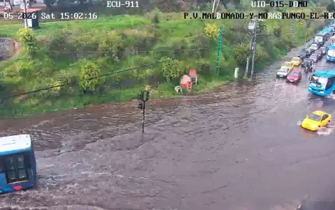 El sector de El Recreo fue uno de los sitios afectados por las fuertes lluvias del fin de semana.