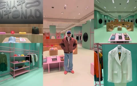 Bad Bunny durante el debut de la colección