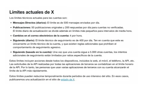 La plataforma ha hecho oficial los cambios a través de su centro de ayuda