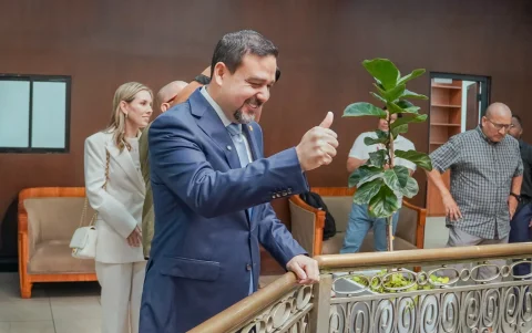 Carlos Encalada Villacís, en su primer día como prefecto.