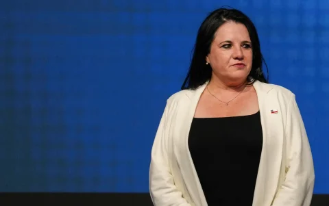 Fotografía de la removida ministra de Seguridad, Trinidad Steinert