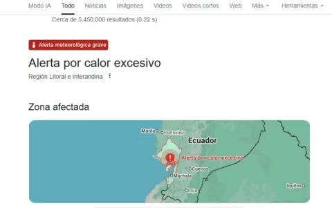 Inamhi prevé calor del 22 al 25 mayo en Costa, Sierra y Galápagos por aumento térmico