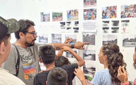 Todos los niños expositores provienen de la cooperativa babahoyense Victoria del Pueblo. El siguiente paso es realizar un taller para crear un documental.