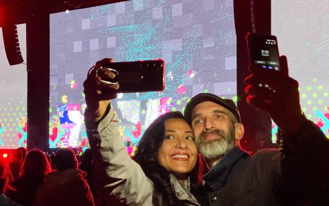 Cerca de 36,000 asistentes acudieron al concierto en la capital.
